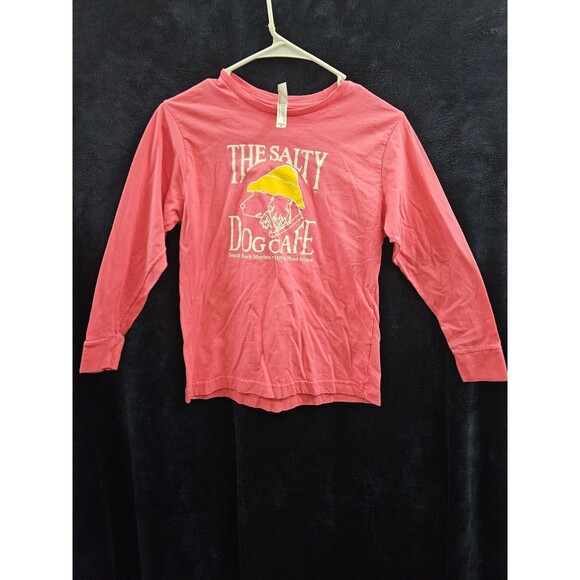 Girls Pink Youth M The Salty Dog Cafe T Shirt Hilton Head Bright Pink Medium - Picture 1 of 7